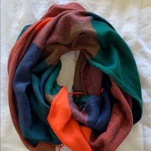 Warm winter plaid scarf!